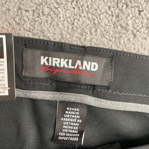 NEW Kirkland Men's 42x34 Commuter Pant Black 4-Way Stretch UPF 50 - Picture 5 of 8